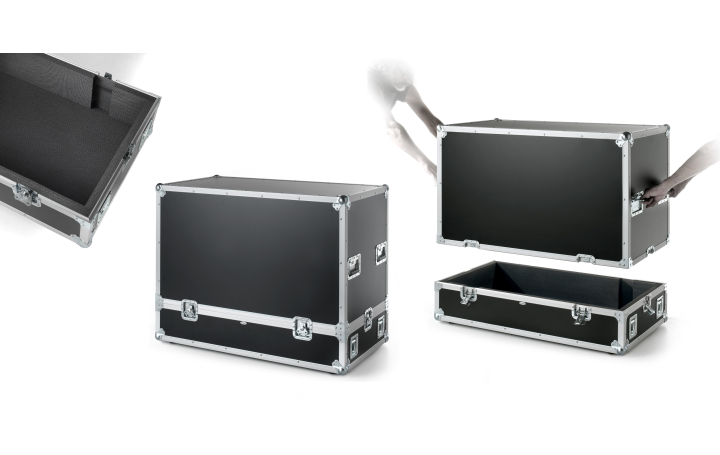 Esempio flight-case personalizzato, rif. GN-RT, est. cm 107x57x80H 