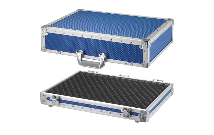 Valigia Mod. Grinta in alluminio color blu